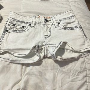 COPY - ROCK REVIVAL BRAND WHITE SHORTS SIZE 25